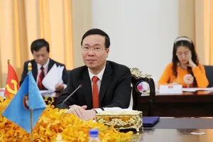 Thường trực Ban Bí thư Võ Văn Thưởng  tại buổi hội đàm