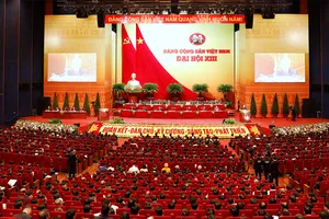 Toàn cảnh Đại hội Đảng  toàn quốc  lần  thứ XIII -  hoạt động tập trung dân chủ cao nhất trong Đảng.  Ảnh: QUANG PHÚC