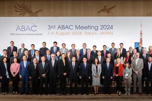 Các thành viên ABAC cùng với Thủ tướng Nhật Bản Fumio Kishida tại hội nghị Hội đồng Tư vấn doanh nghiệp Diễn đàn Hợp tác kinh tế châu Á-Thái Bình Dương tại Nhật Bản. Ảnh: X