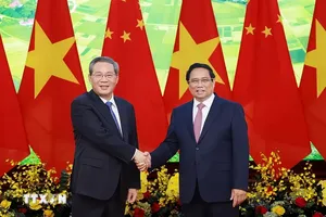 Thủ tướng Phạm Minh Chính và Thủ tướng Trung Quốc Lý Cường. Ảnh: TTXVN