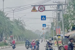 Nhiều phản ánh về bất cập biển báo giao thông trên QL19B đoạn đường dẫn từ QL1A vào sân bay Phù Cát, Bình Định. Ảnh: TL.