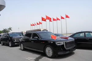 Công tác chuẩn bị đón Tổng Bí thư, Chủ tịch nước Trung Quốc Tập Cận Bình ở sân bay quốc tế Nội Bài