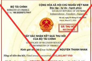 Cảnh báo giả mạo Bộ Tài chính để lừa đảo chuyển tiền
