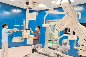 Trang thiết bị hiện đại trong phòng mổ áp lực âm của BV đa khoa khu vực TP Thủ Đức