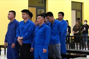 Các bị cáo tại toà