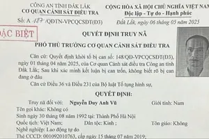 Truy nã đối tượng lừa bán sầu riêng, chiếm đoạt hơn 5 tỷ đồng
