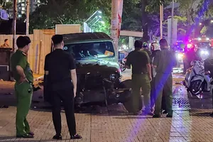 Hiện trường vụ tai nạn. Ảnh: AX