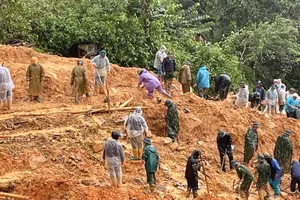 Hiện trường vụ sạt lở