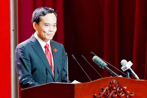 Bí thư Thành ủy TPHCM Trần Lưu Quang phát biểu khai mạc Đại hội đại biểu Đảng bộ TPHCM lần thứ I, nhiệm kỳ 2025-2030