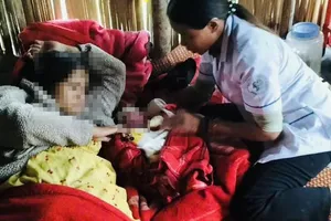 Sản phụ Nhi đã "vượt cạn" sinh được bé gái nặng 3,2kg