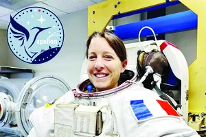 Nữ phi hành gia người Pháp Sophie Adenot trong chuyến bay tới Trạm vũ trụ quốc tế vào đầu năm 2026. Ảnh: cnes.fr