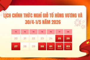Không có chủ trương hoán đổi ngày nghỉ dịp Giỗ Tổ, 30-4 và 1-5
