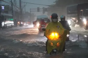 Mưa to diện rộng từ Trung bộ đến Nam bộ