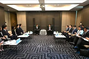 Quang cảnh cuộc gặp. Ảnh: TTXVN phát