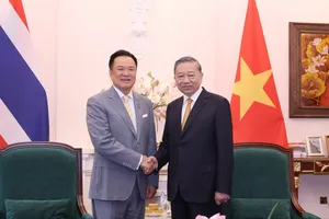Tổng Bí thư, Chủ tịch nước Tô Lâm tiếp Thủ tướng Thái Lan Anutin Charnvirakul ngày 9-6. Ảnh: QUANG PHÚC.