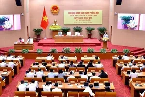 Kỳ họp thứ tư HĐND TP Hà Nội khóa XVII. Ảnh: BẢO CHI