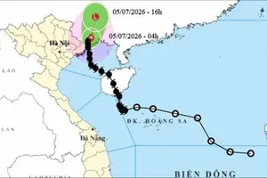  Bão số 1 suy yếu dần, Quảng Ninh tiếp tục mưa rất to