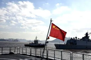 Tập trận trên biển chung giữa Trung Quốc và Nga năm 2022. Ảnh: THX