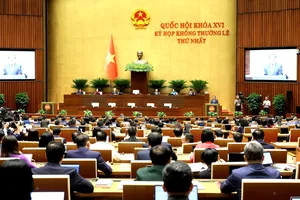 Chủ tịch Quốc hội Trần Thanh Mẫn phát biểu khai mạc kỳ họp. Ảnh: QUANG PHÚC