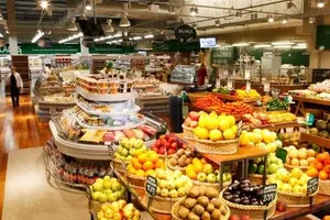 Một gian hàng ở siêu thị Grupo St. Marche, Brazil. Ảnh : Grupo St. Marche