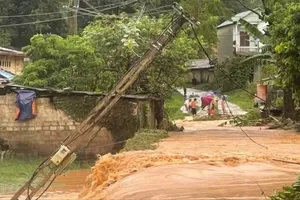Thiệt hại do mưa lũ ở Đông Bắc bộ tiếp tục tăng
