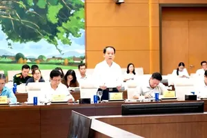 Bộ trưởng Bộ Tư pháp Hoàng Thanh Tùng. Ảnh: CỔNG THÔNG TIN ĐIỆN TỬ QUỐC HỘI