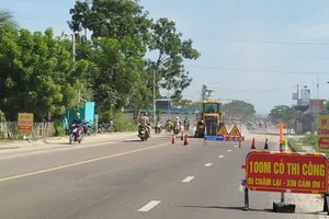 Khắc phục tình trạng thi công mất an toàn trên quốc lộ 28