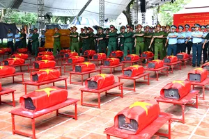 Sơ duyệt lễ viếng, truy điệu và an táng 731 hài cốt liệt sĩ 