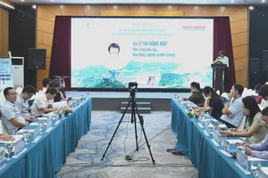 Hội thảo “Đưa Luật Tài nguyên nước vào cuộc sống” sáng 20-10 tại Hà Nội. Ảnh: HÀ NGUYỄN