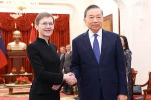 Tổng Bí thư, Chủ tịch nước Tô Lâm tiếp Thủ tướng Liechtenstein Brigitte Haas. Ảnh: QUANG PHÚC