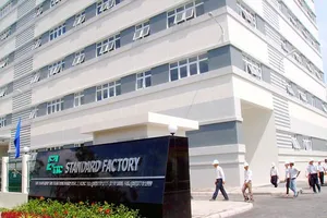 Công trình nhà xưởng cao tầng trong Khu chế xuất Tân Thuận (quận 7 TPHCM)