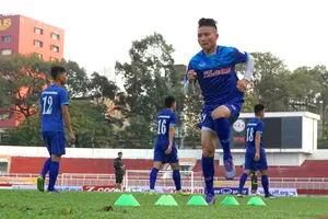  Quang Hải là một trong số ít cầu thủ lứa U20 được thi đấu tại CLB Ảnh: Hoàng Hùng