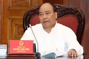Thủ tướng Nguyễn Xuân Phúc chủ trì phiên họp. Ảnh: TTXVN