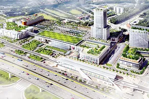 Phối cảnh bến xe Miền Đông mới tại khu vực giáp ranh giữa TPHCM, Bình Dương 