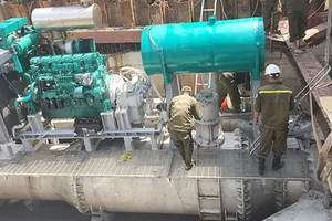 Hệ thống bơm chống ngập trên đường Nguyễn Hữu Cảnh