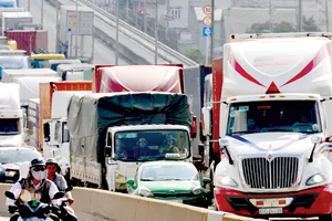 TPHCM sẽ tiến hành kiểm tra tài xế ô tô các loại, đặc biệt là tài xế xe container trên toàn địa bàn       Ảnh: THÀNH TRÍ