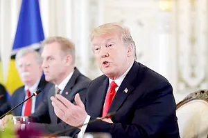 Tổng thống Donald Trump gặp gỡ các nhà lãnh đạo vùng Carribe tại Florida             Ảnh: Washington Times