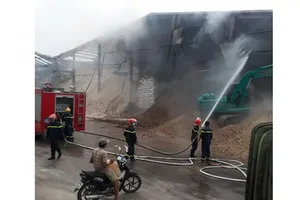 Cảnh sát PCCC Đồng Nai tham gia chữa cháy tại công ty TNHH Việt Phúc