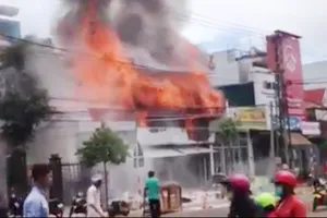 Hiện trường vụ cháy.