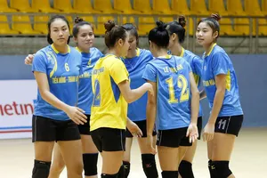 Chủ công Hồng Ngọc (bìa trái) đang bị nghi ngờ gian lận tuổi. Ảnh: Thiên Hoàng