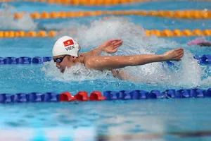 Nguyễn Thị Ánh Viên đoạt HCV nội dung 400m hỗn hợp cá nhân. Ảnh: Dũng Phương