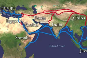 Đồ họa Dự án Con đường tơ lụa mới do Trung Quốc đề xướng