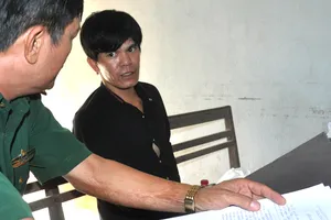 Đối tượng Phạm Tiến Vương tại cơ quan điều tra.  ​