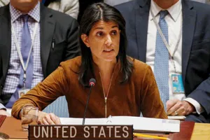 Đại sứ Mỹ tại LHQ Nikki Haley. Ảnh: REUTERS
