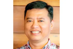 Đối tượng Nguyễn Huỳnh Đăng, nguyên Trưởng phòng kinh doanh Hội sở Ngân hàng TMCP Đông Á. Ảnh BCA.