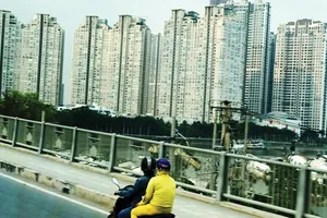 Dự án chung cư tại quận Bình Thạnh, TPHCM. Ảnh: Huy Anh  ​