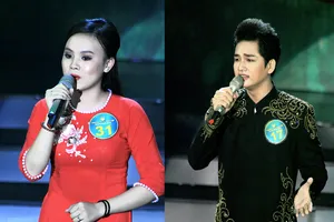 Hai thí sinh Nam Thanh Phong (diễn viên Đoàn văn công Đồng Tháp) và thí sinh Trần Thị Mỹ Dung (18 tuổi) tham gia vòng thi tuyển chọn