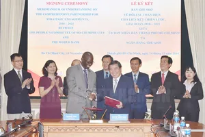 Lễ ký kết bản ghi nhớ hợp tác giữa hai bên. Ảnh: hcmcpv