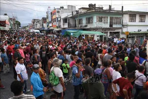Người di cư Trung Mỹ tràn vào bang Oaxaca, Mexico