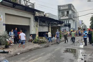 Hiện trường vụ cháy.